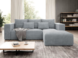 Sarokkanapé Narożnik STRIPES (Zozolia Cord), Szín: Poso 55, Változatok: Jobbos