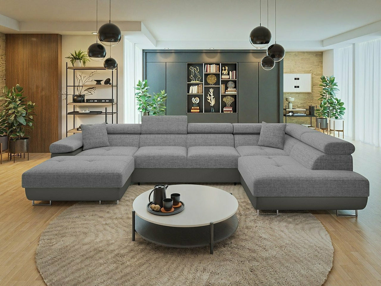 Sarokkanapé Narożnik TOREZIO BIS, Szín: Soft 029 + Lux 05, Változatok: Jobbos