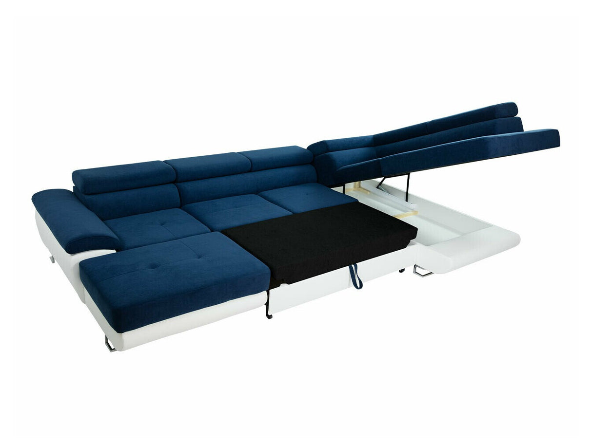 Sarokkanapé Kiságyere BIS (Alvin Bis), Szín: Soft 017 + Uttario Velvet 2979 + Uttario Velvet 2955 St, Változatok: Jobbos