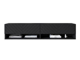 TV-állvány Lowboard A140 (Adenik 140), Led világítás: Nem, Szín: Grafit
