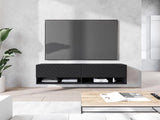 TV-állvány Lowboard A140 (Adenik 140), Led világítás: Igen, Szín: Grafit