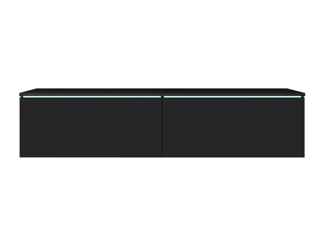 TV-állvány Lowboard D140 (Dlone 140), Led világítás: Igen, Szín: Grafit