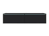 TV-állvány Lowboard D140 (Dlone 140), Led világítás: Igen, Szín: Grafit