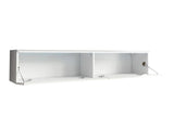 TV-állvány Lowboard D140 (Dlone 140), Led világítás: Igen, Szín: Grafit