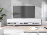 TV-állvány Lowboard A180 (Adenik 180), Led világítás: Nem, Szín: Fehér
