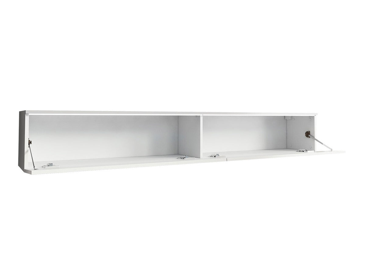 TV-állvány Lowboard D180 (Dlone 180), Led világítás: Igen, Szín: Fekete márvány