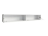 TV-állvány Lowboard D180 (Dlone 180), Led világítás: Igen, Szín: Fekete márvány