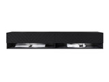 TV-állvány Lowboard A180 (Adenik 180), Led világítás: Igen, Szín: Fekete + Grafit