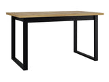 Asztal Stół IKON 3 LAMINAT, Szín: Artisan tölgy + Fekete