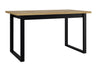 Asztal Stół IKON 3 LAMINAT, Szín: Artisan tölgy + Fekete