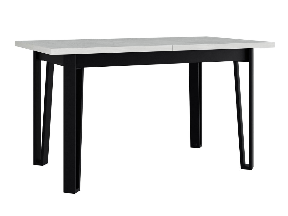 Asztal Stół IKON 5 LAMINAT, Szín: Fehér + Fekete
