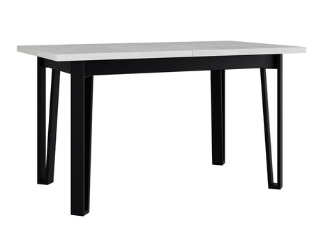 Asztal Stół IKON 5 LAMINAT, Szín: Fehér + Fekete