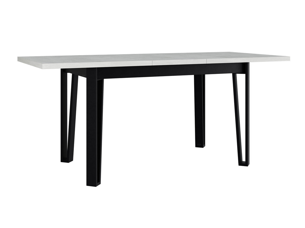 Asztal Stół IKON 5 LAMINAT, Szín: Fehér + Fekete