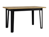 Asztal Stół IKON 5 LAMINAT, Szín: Artisan tölgy + Fekete