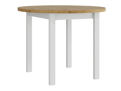 Asztal Stół POLI 2 L LAMINAT, Szín: Artisan tölgy + Fehér