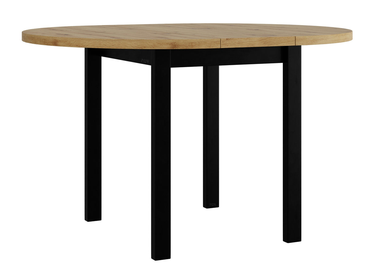 Asztal Stół POLI 2 L LAMINAT, Szín: Artisan tölgy + Fehér