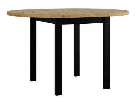 Asztal Stół POLI 2 L LAMINAT, Szín: Artisan tölgy + Fekete