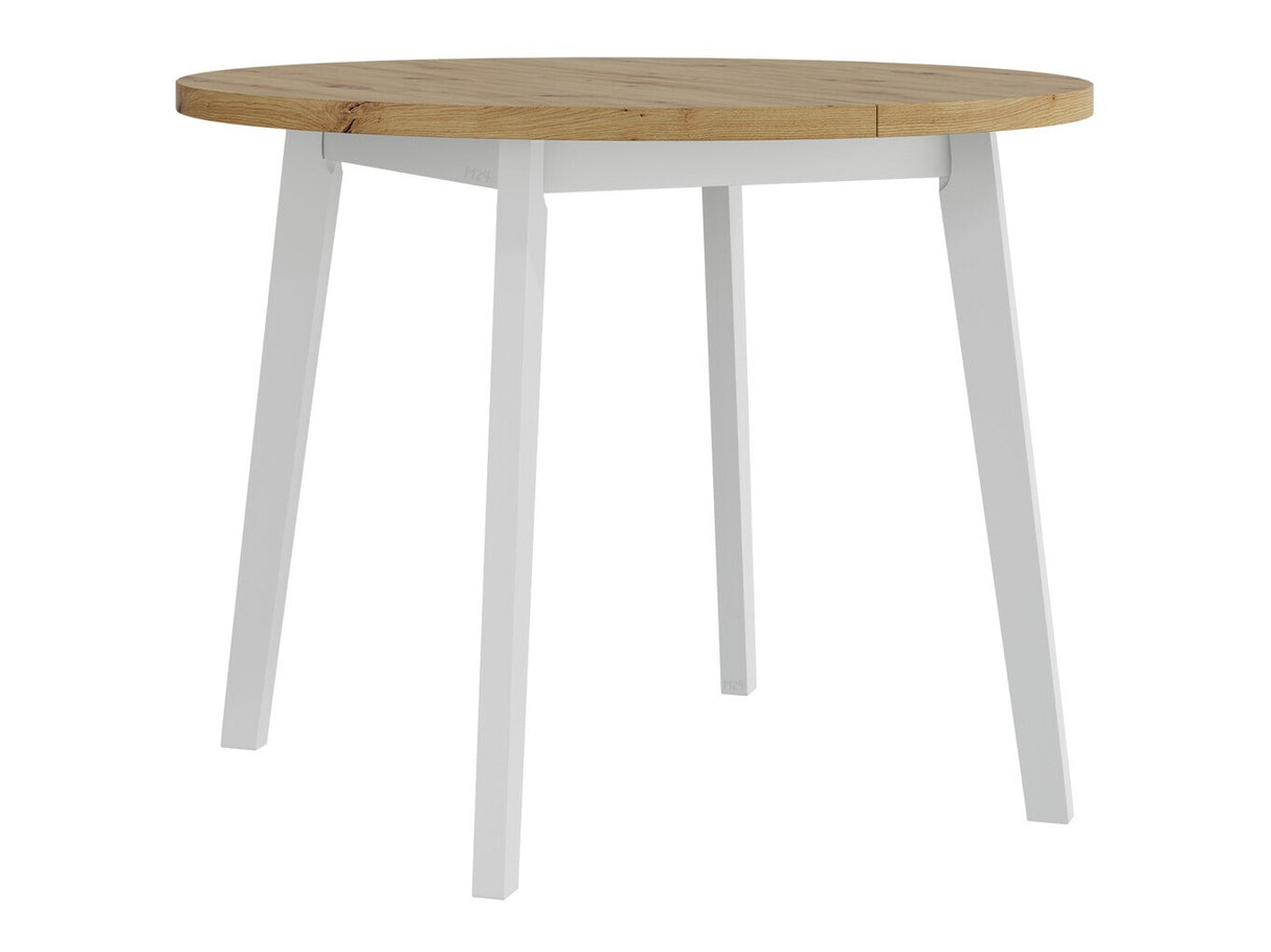 Asztal Stół OSLO 3 L LAMINAT, Szín: Artisan tölgy + Fehér