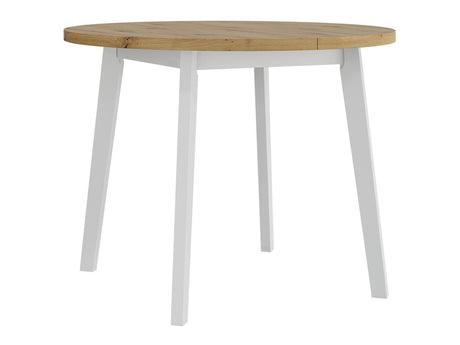 Asztal Stół OSLO 3 L LAMINAT, Szín: Artisan tölgy + Fehér