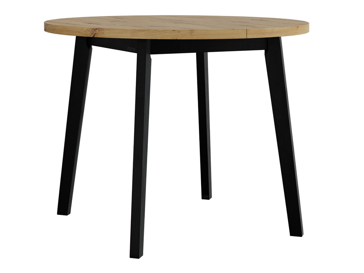 Asztal Stół OSLO 3 L LAMINAT, Szín: Artisan tölgy + Fekete