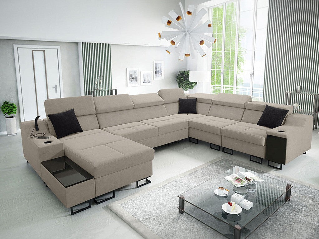Sarokkanapé Narożnik ALICANTE VIII, Szín: Uttario Velvet 2979 + Uttario Velvet 2980, Változatok: Balos