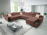 Sarokkanapé Narożnik ALICANTE VIII, Szín: Uttario Velvet 2955 + Uttario Velvet 2978, Változatok: Jobbos