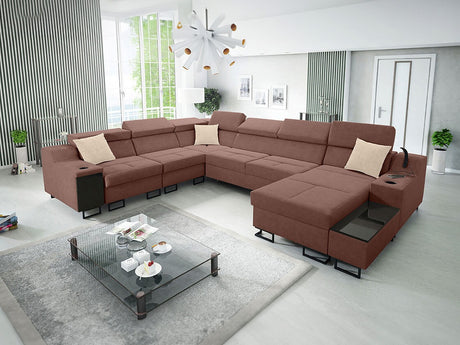 Sarokkanapé Narożnik ALICANTE VIII, Szín: Uttario Velvet 2955 + Uttario Velvet 2978, Változatok: Jobbos