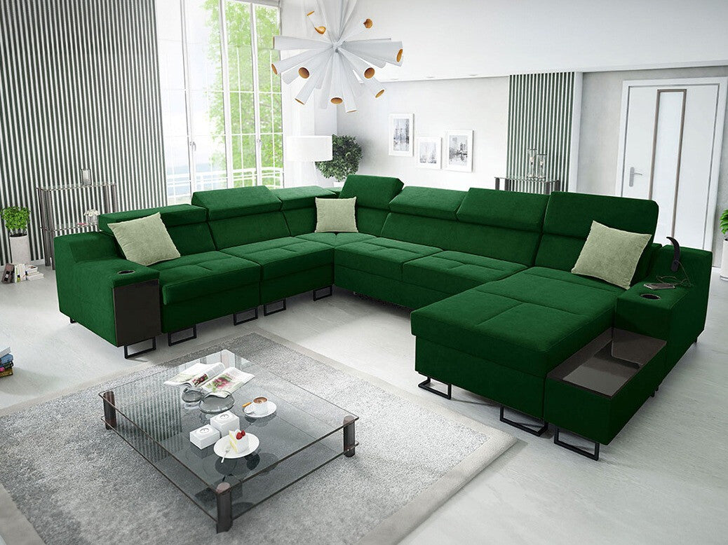 Sarokkanapé Narożnik ALICANTE VIII, Szín: Uttario Velvet 2951 + Uttario Velvet 2954, Változatok: Jobbos