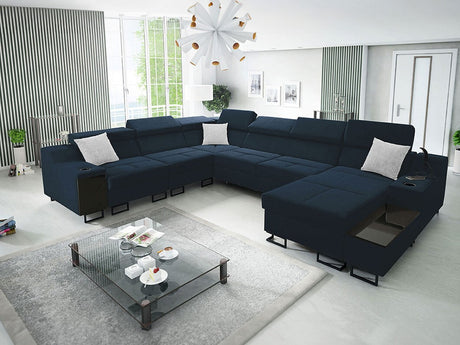 Sarokkanapé Narożnik ALICANTE VIII, Szín: Uttario Velvet 2967 + Uttario Velvet 2973, Változatok: Jobbos