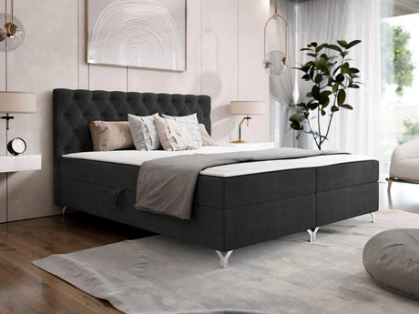 Kontinentális ágy Łóżko kontynentalne CHESTER + TOPPER M, Szín: Manila 18, Alvó felület mérete: 200 x 200 cm
