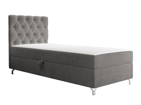 Kontinentális ágy Łóżko kontynentalne CHESTER z pojemnikiem + TOPPER, Szín: Manila 16, Alvó felület mérete: 80 x 200 cm, Ágyneműtartó: Bal oldalon