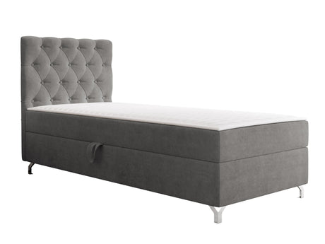 Kontinentális ágy Łóżko kontynentalne CHESTER z pojemnikiem + TOPPER, Szín: Manila 16, Alvó felület mérete: 90 x 200 cm, Ágyneműtartó: Bal oldalon