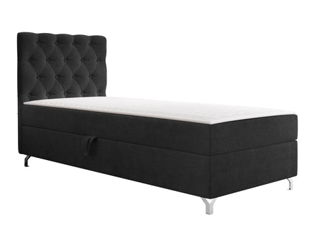 Kontinentális ágy Łóżko kontynentalne CHESTER z pojemnikiem + TOPPER, Szín: Manila 18, Alvó felület mérete: 80 x 200 cm, Ágyneműtartó: Bal oldalon