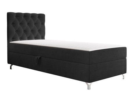 Kontinentális ágy Łóżko kontynentalne CHESTER z pojemnikiem + TOPPER, Szín: Manila 18, Alvó felület mérete: 90 x 200 cm, Ágyneműtartó: Bal oldalon
