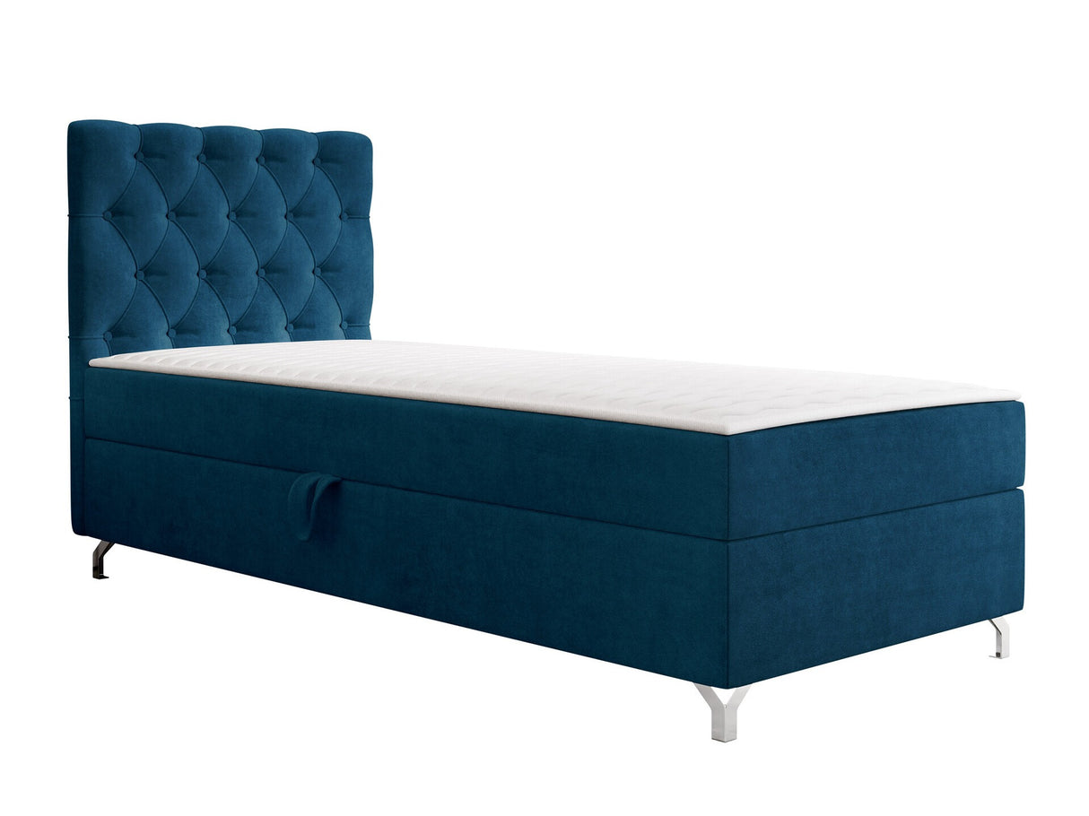 Kontinentális ágy Łóżko kontynentalne CHESTER z pojemnikiem + TOPPER, Szín: Manila 26, Alvó felület mérete: 80 x 200 cm, Ágyneműtartó: Bal oldalon