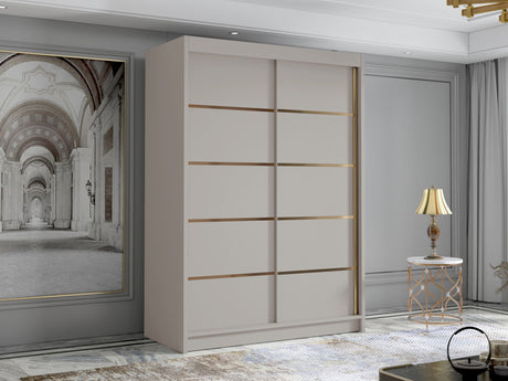 Gardróbszekrény Szafa LUNGO 120 III, Szín: Kasmír, Tükör: Nem