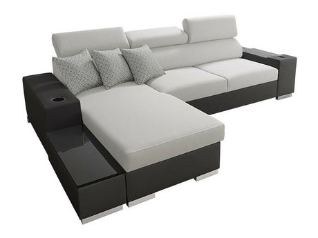Sarokkanapé PERSEO I MINI, Szín: Öko bőr Soft 011 + Luxo 6601 + Evo 32, Változatok: Balos