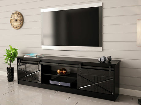 TV-állvány RTv GRANERO (RTv Sarinero) Szín: Fekete + Fényes fekete