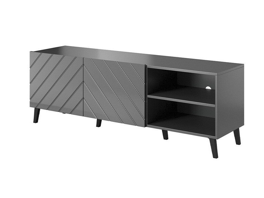 TV-állvány ABETO 150 (Zitok 150), Szín: Grafit + Fényes grafit