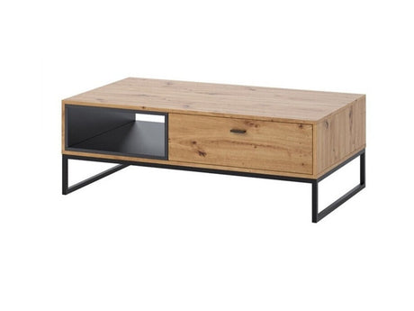 Dohányzóasztal Olier OL03, Szín: Artisan tölgy + Fekete