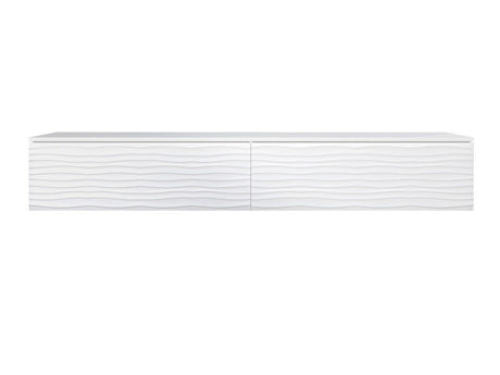 TV-állvány Szafka RTV D 180 Közepes sűrűségű farostlemez, Szín: Fehér, Led világítás: Nem