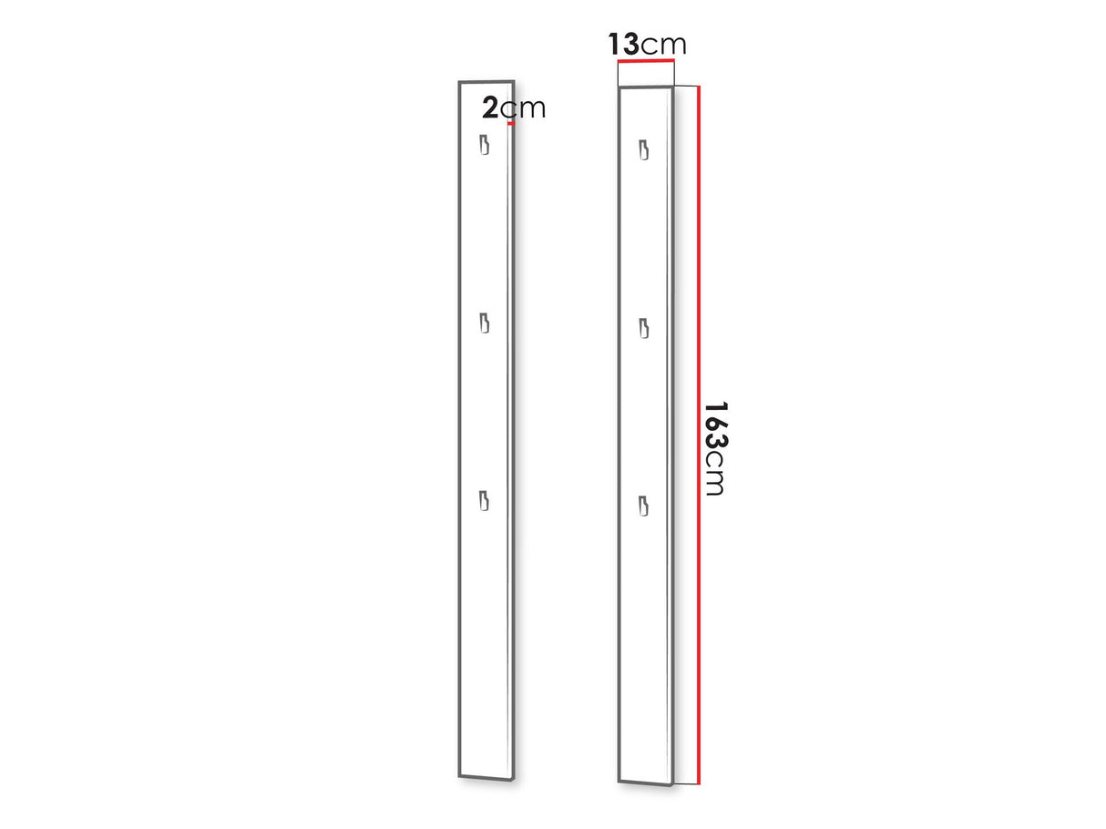 Fogas Wieszak pionemwy 2szt SIMPLY SM-05, Szín: Fehér