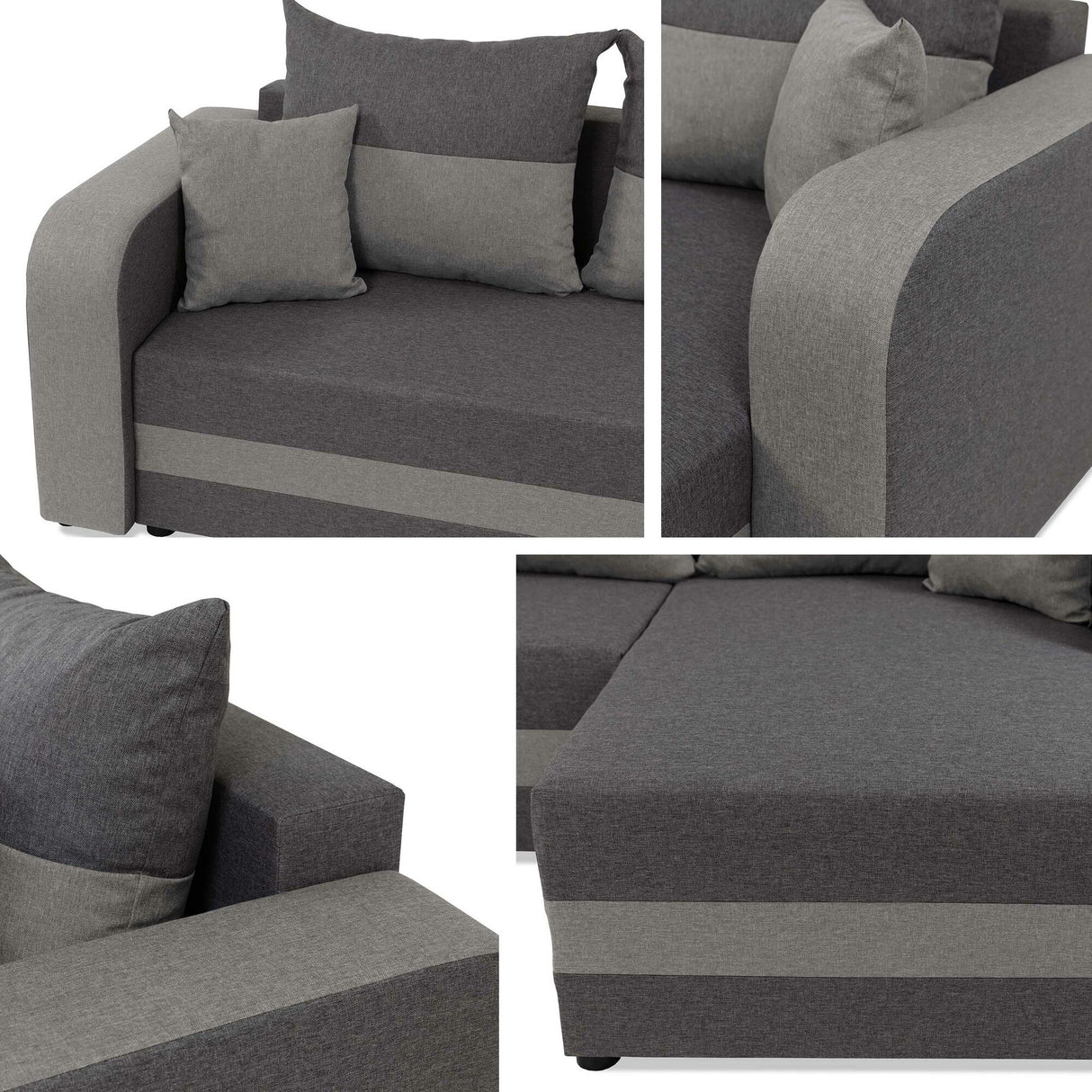 Sarokkanapé Narożnik Hewlet Bis U Lux 6 + Lux 5 Strona: Uniwersalna 5903211198090 (Poruba Bis U)