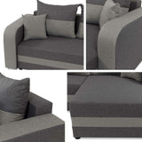Sarokkanapé Narożnik Hewlet Bis U Lux 6 + Lux 5 Strona: Uniwersalna 5903211198090 (Poruba Bis U)