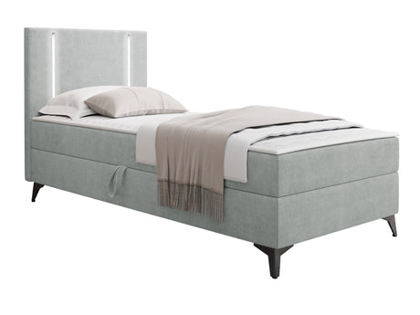 Kontinentális ágy Łóżko kontynentalne ONO z pojemnikiem + TOPPER M, Szín: Manila 14, Alvó felület mérete: 90 x 200 cm, Ágyneműtartó: Bal oldalon