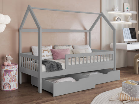 Ágy Łóżko GAJA, Szín: Szürke, Alvó felület mérete: 90 x 200 cm