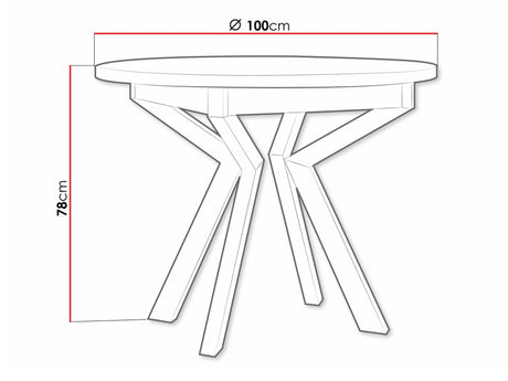 Asztal Stół IKON 7 LAMINAT, Szín: Fehér + Fekete