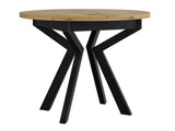 Asztal Stół IKON 7 LAMINAT, Szín: Artisan tölgy + Fekete