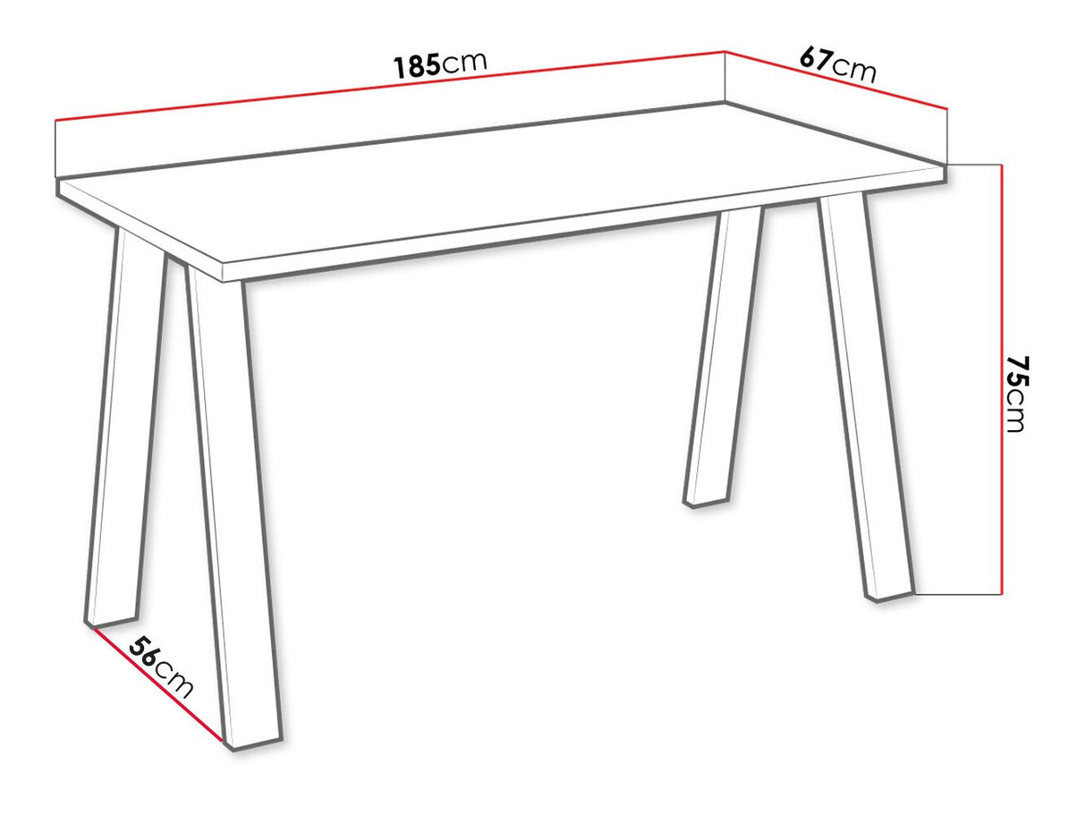 Asztal Kleo ( Klaudian 185x67 ), Szín: Artisan tölgy