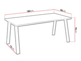 Asztal Kleo ( Klaudian 185x90), Szín: Artisan tölgy